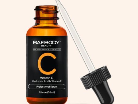 Baebody Vitamin C Topical Facial Serum 20% with Vitamin C & Vitamin E, 1 Ounce Online now