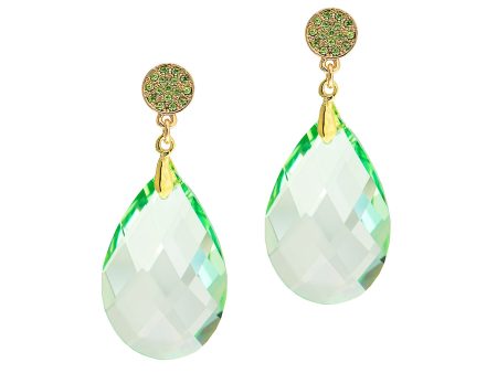 LUXE LIME STATEMENT EARRINGS Online now