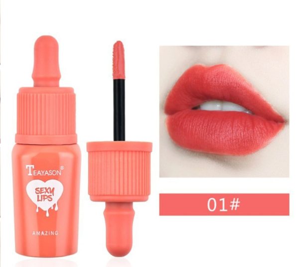 TEAYASON Liquid Lip Gloss Matte Lip Dyeing Moisturizing Makeup 6 Colors Online Hot Sale