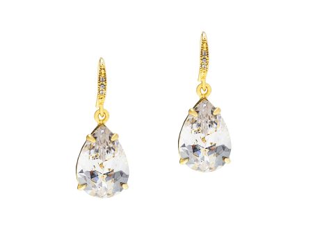 TOUCH OF SPARKLE STATEMENT EARRINGS (CLEAR) Sale