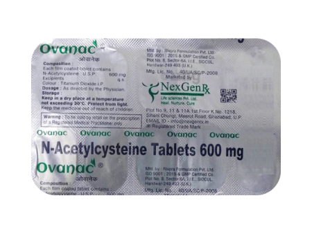 Ovanac N-acetylcysteine Tablets 600mg Online Sale