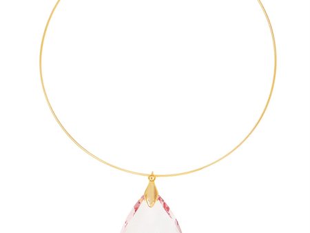 CLASSIC COLLAR STATEMENT NECKLACE (LIGHT PINK) For Sale