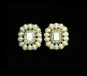 Pearl Polki Stones Studs Online Sale