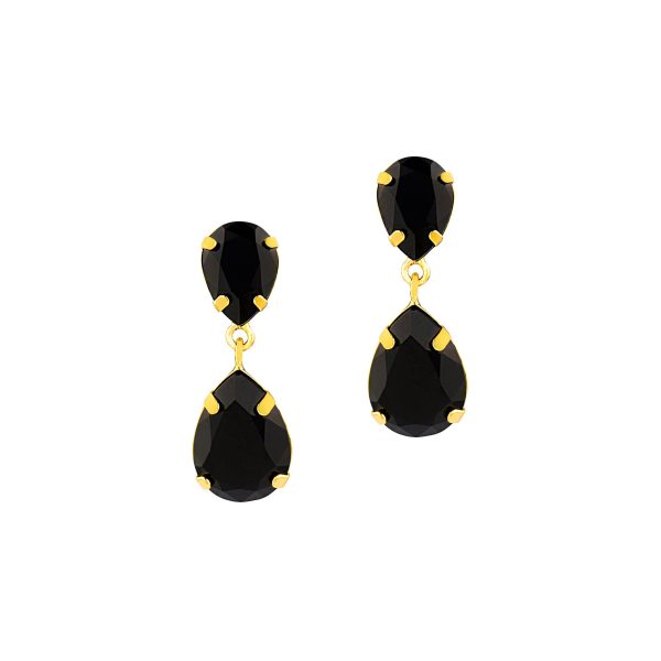 BE EXTRAORDINARY STATEMENT EARRINGS (BLACK) Cheap