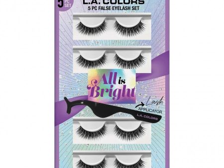 L.A Colors All Is Bright 5 Pcs Pretty Wispy Eyelash Set Online Sale