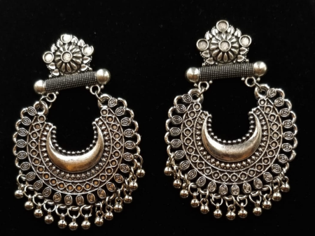 Traditional oxidized chandbali earrings Hot on Sale