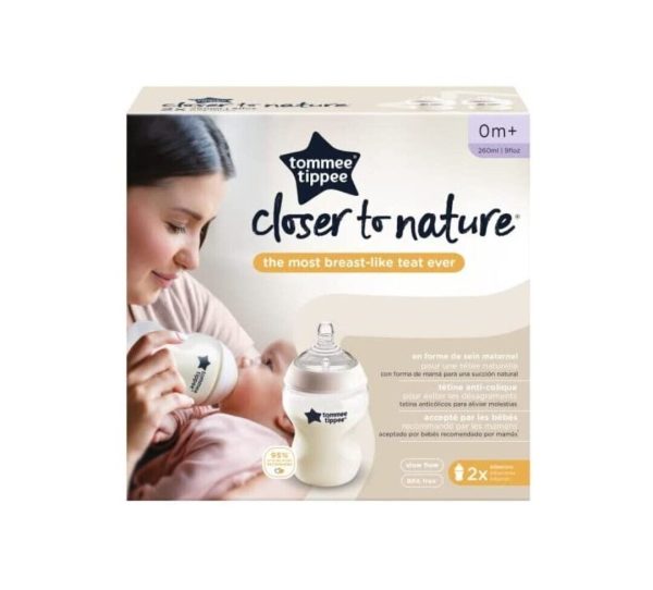 Tommee Tippee Closer To Nature Twin Bottle 0M+ Hot on Sale