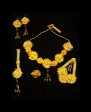 Yellow Gota Flower Jewellery set. For Discount