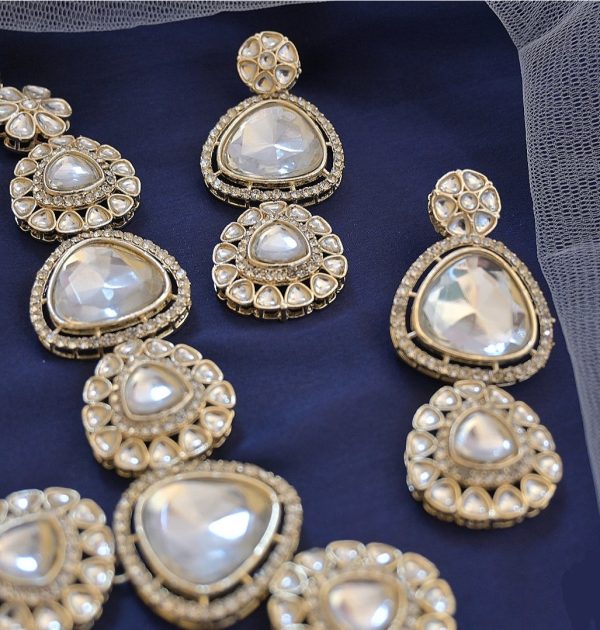 Anika Polki Uncut Kundan Set. For Sale