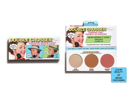 The Balm Double Crosser Highlighter, Bronzer & Blush Supply