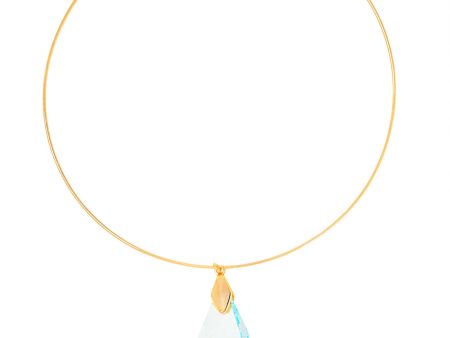 CLASSIC COLLAR STATEMENT NECKLACE (LIGHT BLUE) Cheap