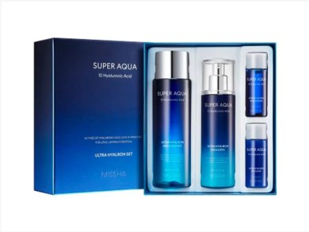 [MISSHA] Super Aqua Ultra Hyalron Set (Include 4 Items) Cheap