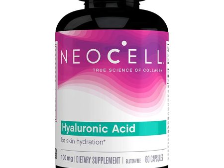 NeoCell Hyaluronic Acid, Daily Hydration for Skin Hydration & Suppleness,100mg 60 Capsules For Discount