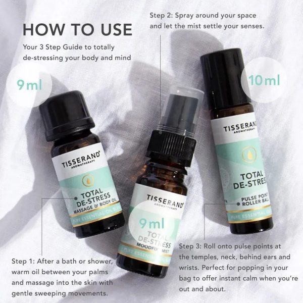 Tisserand Total De-stress 3 Piece Kit Online Sale