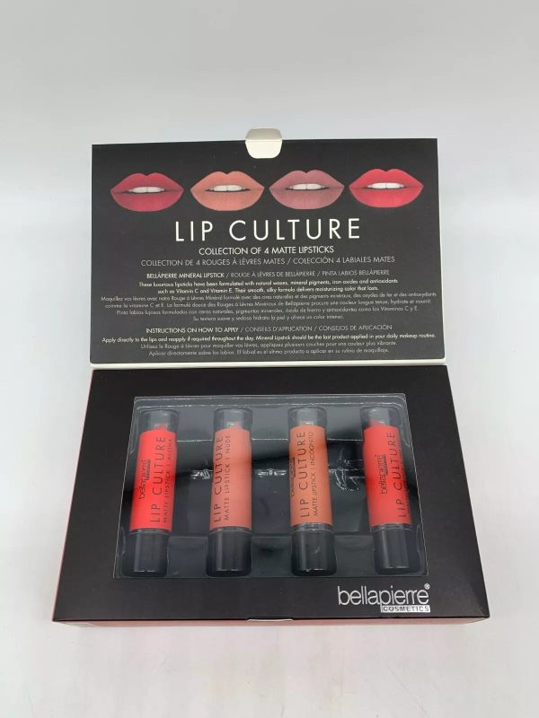 Bellapierre Cosmetics Lip Culture Collection Of 4 Matte Lipsticks Hot on Sale