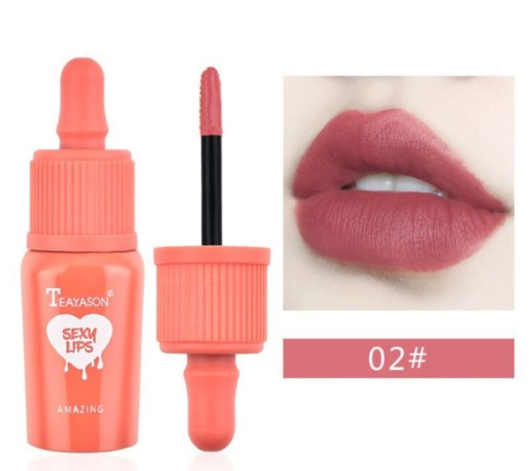 TEAYASON Liquid Lip Gloss Matte Lip Dyeing Moisturizing Makeup 6 Colors Online Hot Sale