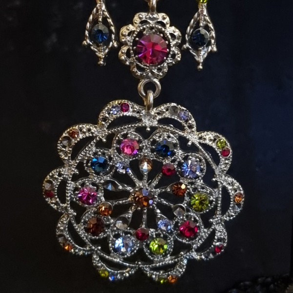 Multi crystal chandelier earrings For Discount