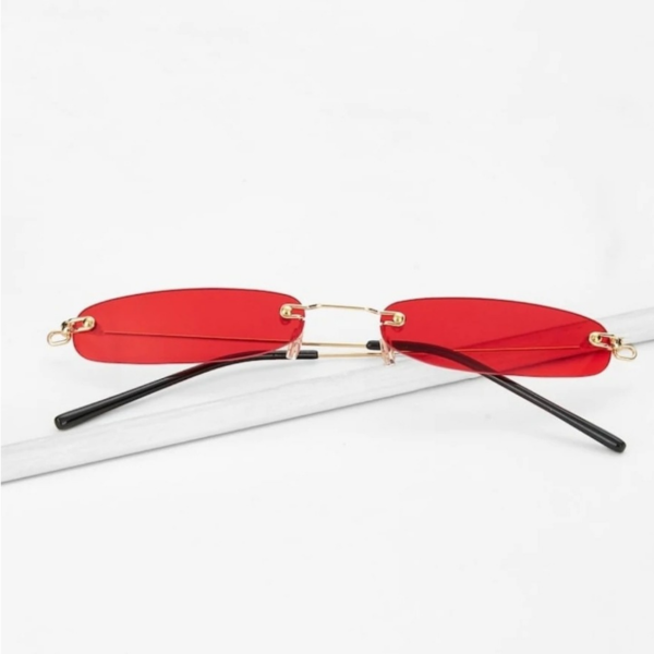 Rimless oval sunglasses For Cheap