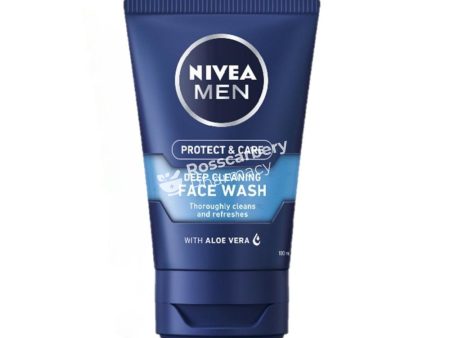 Nivea Men Protect & Care Deep Cleaning Face Wash With Aloe Vera For Discount