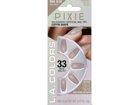 La Colors Pixie Holographic Artificial Nail Tips on Sale