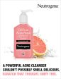 Neutrogena Oil-Free Salicylic Acid Pink Grapefruit Pore Cleansing Acne Wash and Facial Cleanser with Vitamin C, 9.1 fl. oz on Sale