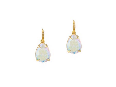 TOUCH OF SPARKLE STATEMENT EARRINGS (AURORA BOREALIS) Hot on Sale