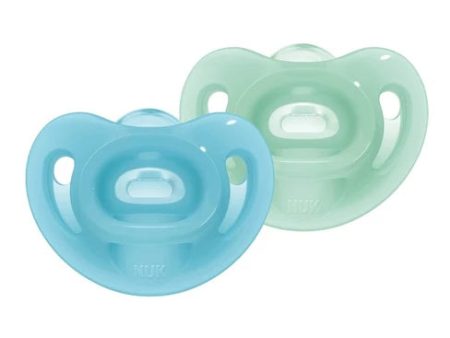 NUK Sensitive Soother Silicone 0-6 months Blue For Cheap