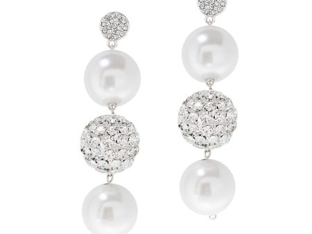 PEARL ALLURE STATEMENT EARRINGS Hot on Sale