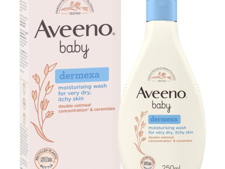 Aveeno Baby Dermexa Moisturising Wash For Very Dry Itchy Skin 250ml For Discount