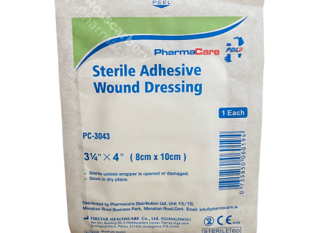 PharmaCare Sterile Adhesive Wound Dressing (8cm x 10cm) - Single Cheap