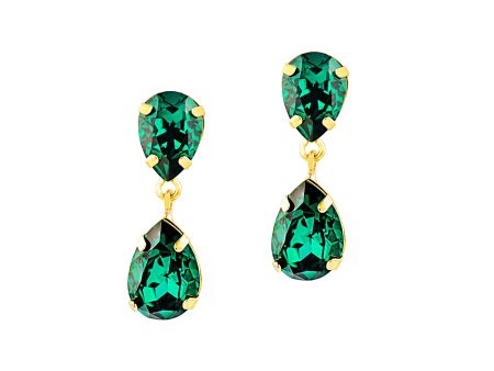 BE EXTRAORDINARY STATEMENT EARRINGS (EMERALD) Sale