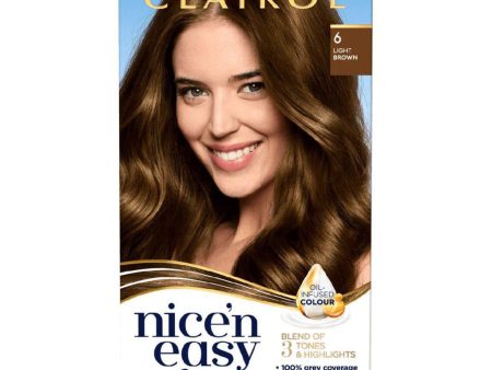 Clairol - Nice N Easy Creme Permanent Natural Looking Colour - 6 Light Brown For Sale