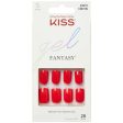 Kiss Gel Fantasy False Nails - Whatever Red Online Hot Sale