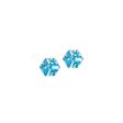 BABY BLUE STATEMENT EARRINGS Supply