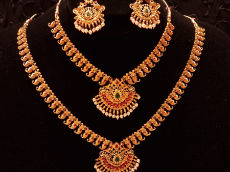 Copper Ethnic South Indian Temple Bridal Set Fashion