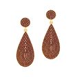 ON HOLIDAY GLAMOUR STATEMENT EARRINGS (SIAM) Online Hot Sale