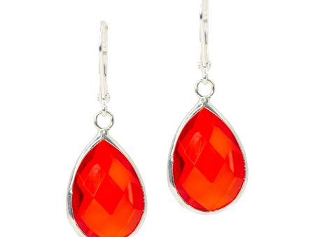 ORANGE ICE STATEMENT EARRINGS on Sale