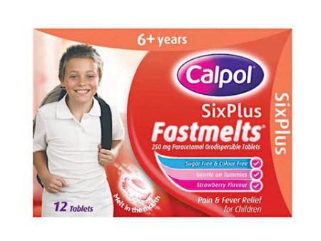 Calpol 6+ Fastmelts 250mg Orodispersible Tablets (strawberry) Discount