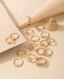 ( 17 pcs ) Rhinestone Decor Rings Sale