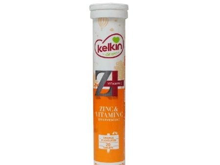 Kelkin Zinc + Vitamin C Effervescent - 20 Tablets Discount