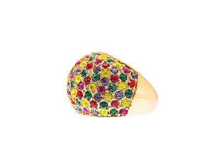 DAZZLING NIGHTS STATEMENT RING (MULTI-COLOUR) Discount