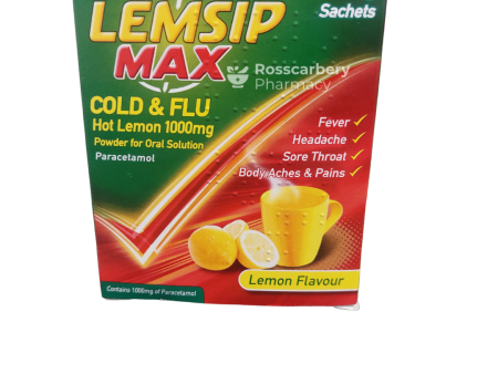 Lemsip Max Cold & Flu Hot Lemon Sachets Discount