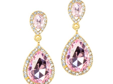 PINK PARADISE STATEMENT EARRINGS on Sale