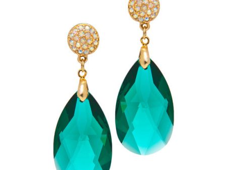 EMERALD OPULENCE STATEMENT EARRINGS Online Hot Sale