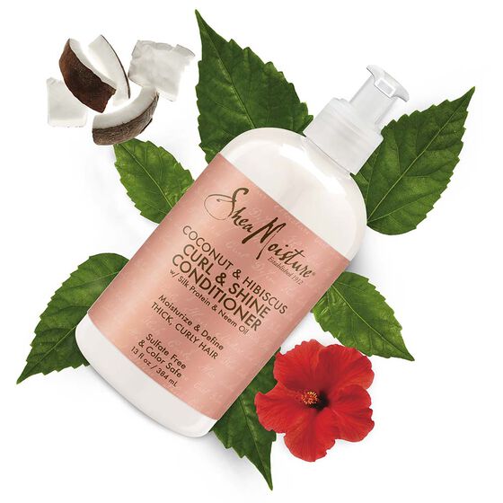 Curl & Shine Conditioner, Coconut & Hibiscus, 13 fl oz (384 ml) For Discount