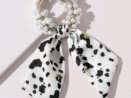 2pcs Faux Pearl Decor Scarf Hair Tie Online Hot Sale